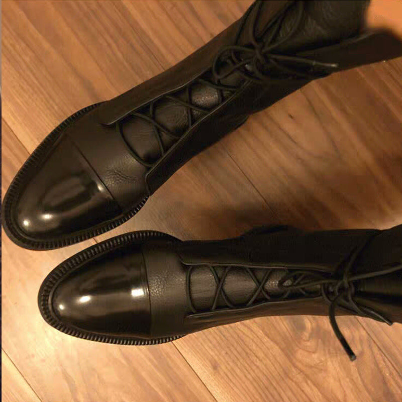Bottines élégantes à lacets pour femme