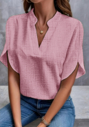 Blouse élégante à col en V