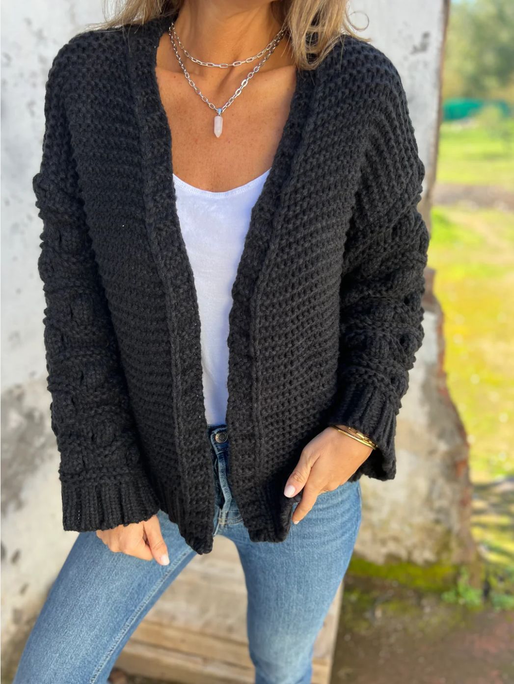 Gilet en maille chic