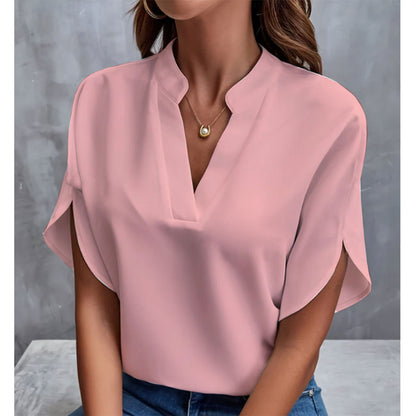 Blouse élégante à col en V