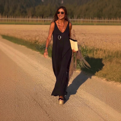 Robe longue fluide décontractée