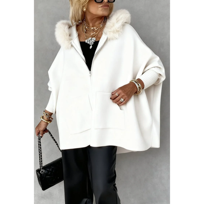 Veste en maille duveteuse